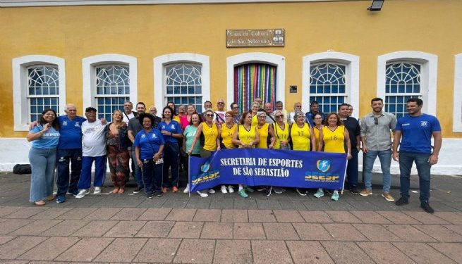 Atletas sebastianenses participam da 25ª edição dos Jogos da Melhor Idade em Guaratinguetá