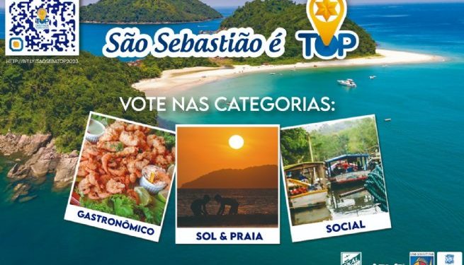 São Sebastião concorre em três categorias do Prêmio Top Destinos Turísticos 2023
