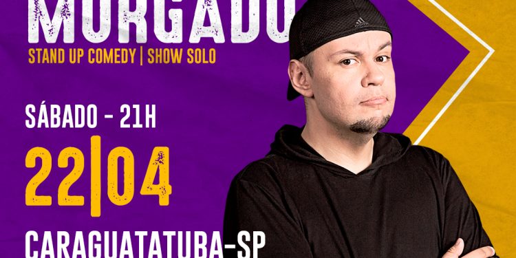 Em Caraguatatuba Teatro Mario Covas sábado(22) Stand Up com Rogerio Morgado do Pânico na Radio