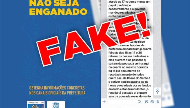 Prefeitura de São Sebastião alerta para divulgação de Fake News sobre retorno a pousadas