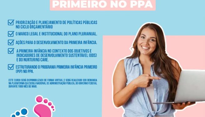 Servidores da Prefeitura de São Sebastião podem se inscrever em curso sobre importância da primeira infância no Plano Plurianual
