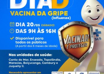 São Sebastião terá Dia D de vacinação contra gripe e reforço bivalente contra a Covid-19 neste sábado