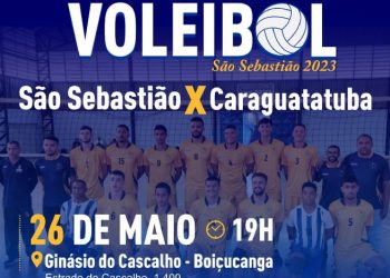 Seleção de São Sebastião enfrenta Caraguatatuba no Desafio de Voleibol 2023