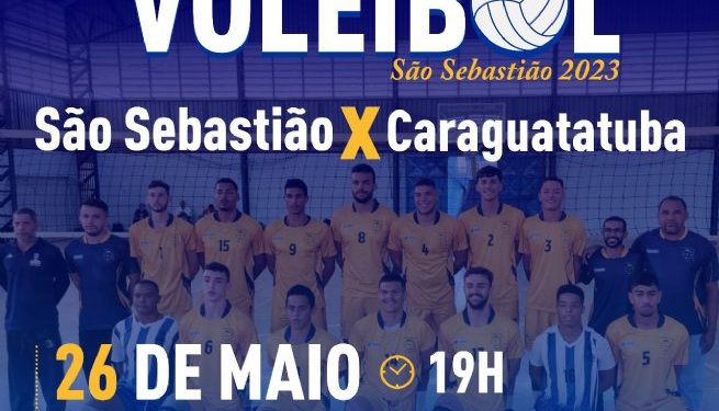 Seleção de São Sebastião enfrenta Caraguatatuba no Desafio de Voleibol 2023