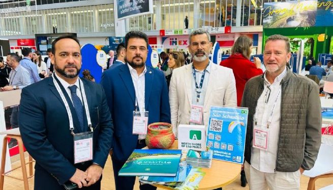 Fortalecendo laços econômicos: prefeito Felipe Augusto marca presença na feira Imex Frankfurt, na Alemanha, impulsionando a economia de São Sebastião