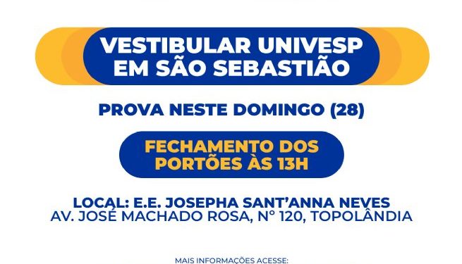 Univesp realiza prova do Vestibular 2023 neste domingo