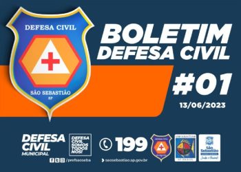 Defesa Civil de São Sebastião está em alerta devido às fortes chuvas