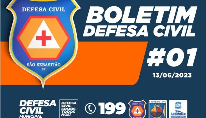 Defesa Civil de São Sebastião está em alerta devido às fortes chuvas