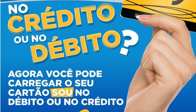 Usuários do transporte público podem recarregar cartão SOU no débito ou no crédito em 20 postos
