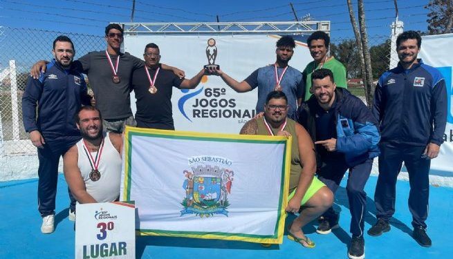 São Sebastião conquista primeira medalha nos 65º Jogos Regionais com equipe de biribol