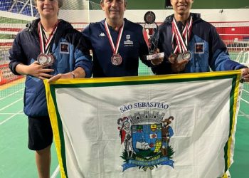 Equipe de Badminton de São Sebastião conquista medalha de prata nos Jogos Regionais