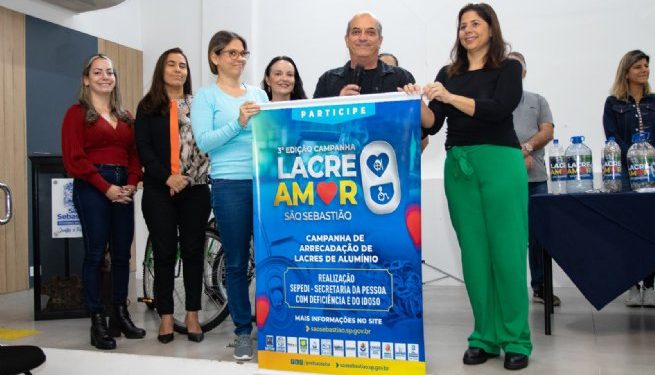 Secretaria da Pessoa com Deficiência e do Idoso de São Sebastião lança 3ª edição da Campanha Lacre Amor
