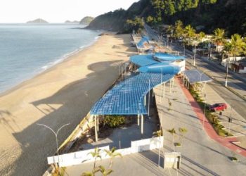 Prefeitura de São Sebastião recupera danos causados pelas fortes chuvas de fevereiro na Praça Pôr-do-sol
