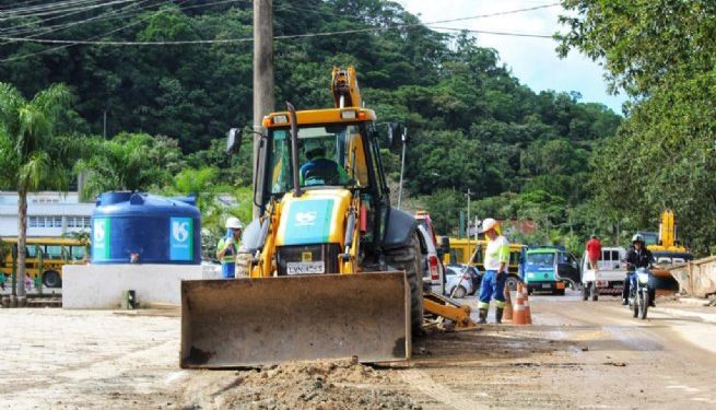 Sabesp já executou 30% da obra para abastecimento de água em Barra do Sahy