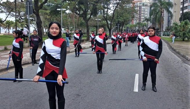 EM Profª Luiza Helena de Barros conquista segundo lugar em concurso de bandas e fanfarras de Santos