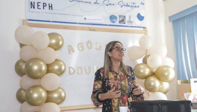 Amamentação, gestação e cuidados com o bebê são abordados em palestras da semana institucional do Hospital de Clínicas de São Sebastião
