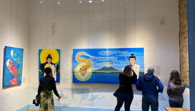 Exposição “Ancestralidade Japonesa” e workshop atraem público para Casa Severino Ferraz no Centro Histórico de São Sebastião