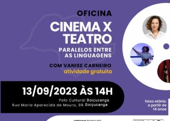 Prefeitura de São Sebastião e Pontos MIS realizam oficina “Cinema x Teatro – Paralelos entre as linguagens e suas implicações no trabalho do ator”
