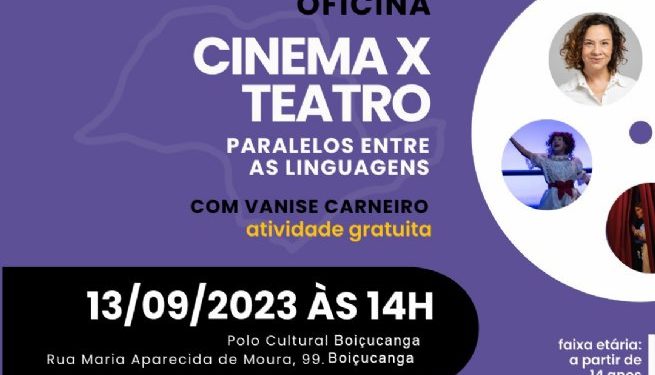 Prefeitura de São Sebastião e Pontos MIS realizam oficina “Cinema x Teatro – Paralelos entre as linguagens e suas implicações no trabalho do ator”