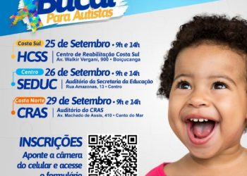 Prefeitura de São Sebastião promove 1ª Ação Bucal para família e pessoas com Transtorno do Espectro do Autista