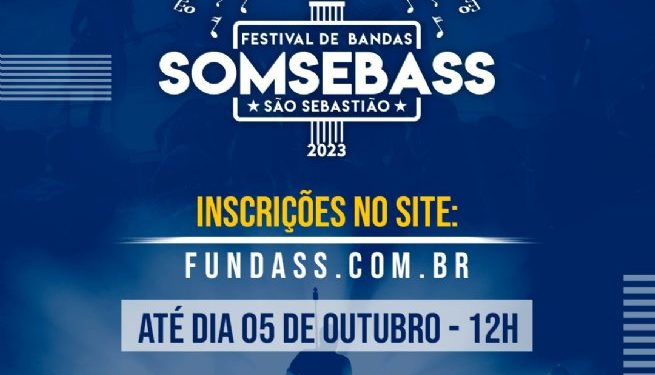 Prefeitura abre inscrições para o SomSebass 2023 – Festival de Bandas de São Sebastião