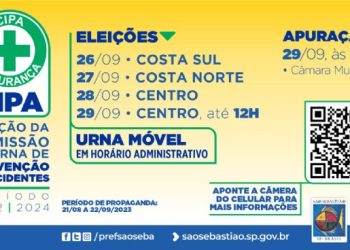 Votação para a eleição da CIPA da Prefeitura de São Sebastião será de 26 a 29 de setembro