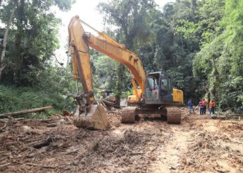 Defesa Civil de São Sebastião realiza monitoramento das obras emergenciais de contenção em áreas de risco