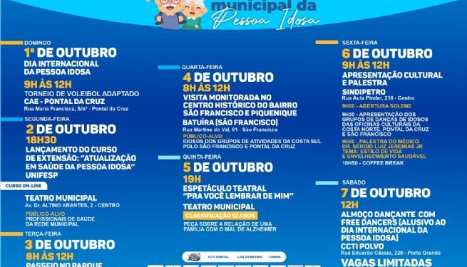 Torneio de Voleibol Adaptado é o primeiro atrativo da 7ª Semana da Pessoa Idosa de São Sebastião