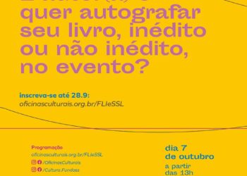 FLI & São Sebastião Literária terá espaço para que autores e autoras do Litoral Norte possam autografar seus livros