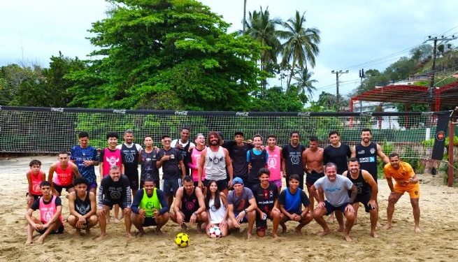 ‘Resenha Interna’ na Arena Haru premia destaques do futevôlei em evento na Praia Preta