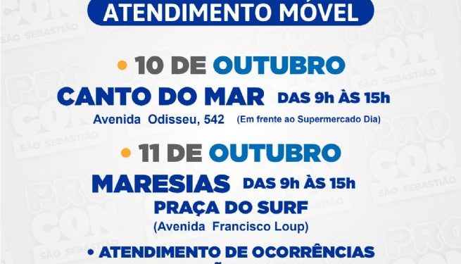Procon de São Sebastião realiza atendimento itinerante em Canto do Mar e Maresias