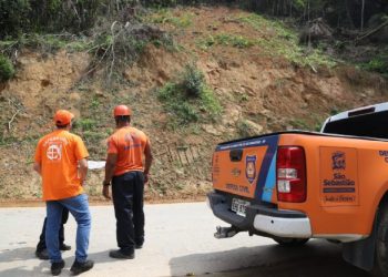 Prefeitura de São Sebastião e Defesa Civil do Estado assinam convênio para contenção de encosta em Cambury