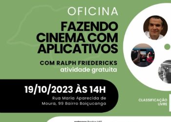 Prefeitura de São Sebastião e Pontos MIS realizam oficina ‘Fazendo Cinema com Aplicativos’ na quinta-feira