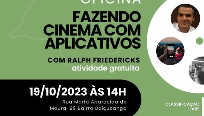 Prefeitura de São Sebastião e Pontos MIS realizam oficina ‘Fazendo Cinema com Aplicativos’ na quinta-feira