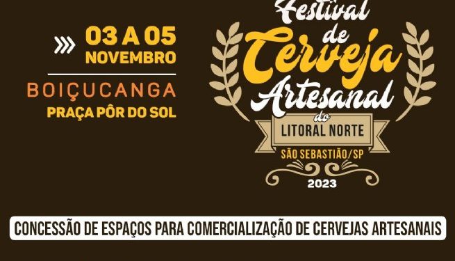 Prefeitura abre inscrições para concessão de espaços no Festival de Cerveja Artesanal de São Sebastião