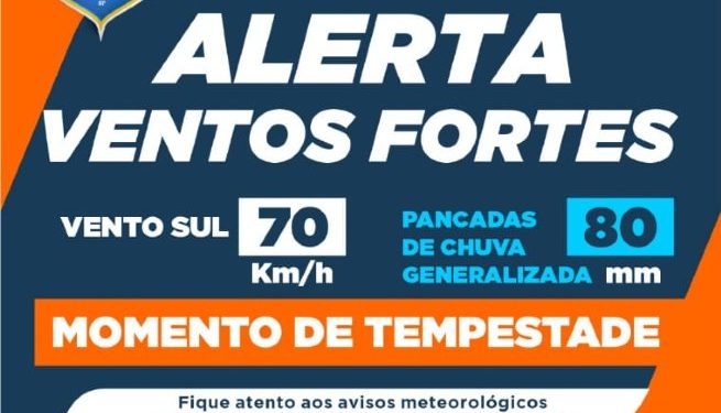 Defesa Civil alerta para pancadas de chuvas até sexta-feira