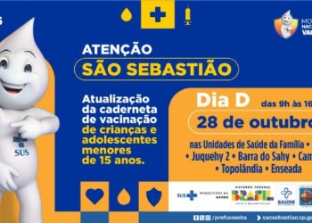São Sebastião tem Dia D de multivacinação neste sábado