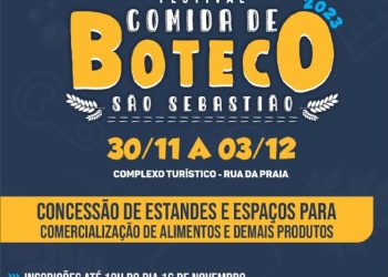Festival Comida de Boteco 2023 de São Sebastião tem inscrições abertas para estandes e espaços até dia 16