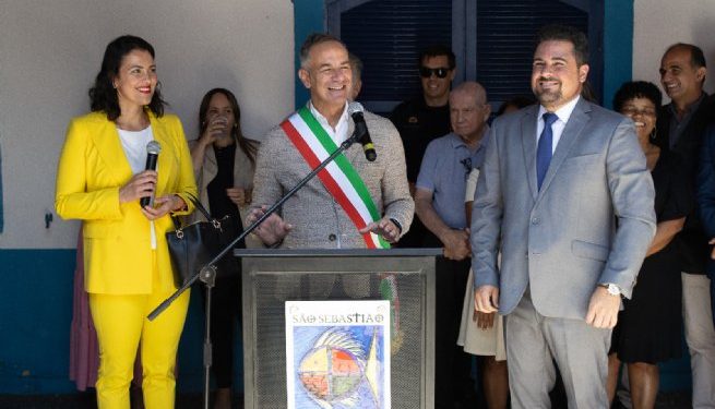 São Sebastião recebe comitiva da cidade-irmã de Fivizzano para abertura do Festival Italiano