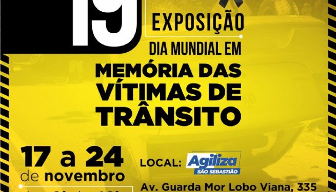 Prefeitura de São Sebastião realiza exposição em memória às vítimas de trânsito