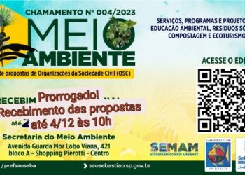 Secretaria do Meio Ambiente prorroga prazo de inscrição no Chamamento para programas ambientais