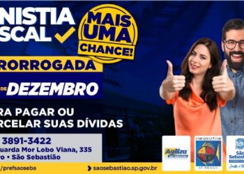 Anistia Fiscal em São Sebastião entra nas últimas semanas