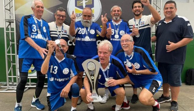 Equipes de São Sebastião sobem no pódio da Superliga da Melhor Idade de Vôlei Adaptado