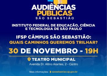 Prefeitura de São Sebastião realiza audiência pública para debater implantação do IFSP em nova data