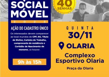 Moradores do bairro Olaria e região recebem Ação Social Móvel