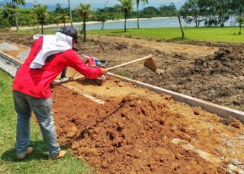 Obras do Complexo Esportivo da Enseada seguem em ritmo acelerado; espaço conta com pista de Pump Track e ciclovia