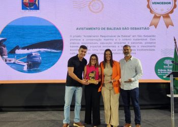 São Sebastião é referência no Brasil em avistamento sustentável de baleias