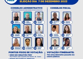 São Sebastião PREV realiza eleições para conselheiros de administração e fiscal nesta quinta-feira