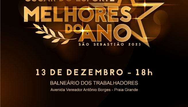 Prefeitura de São Sebastião homenageia atletas com ‘Troféu Melhores do Ano – Oscar do Esporte’ na quarta-feira