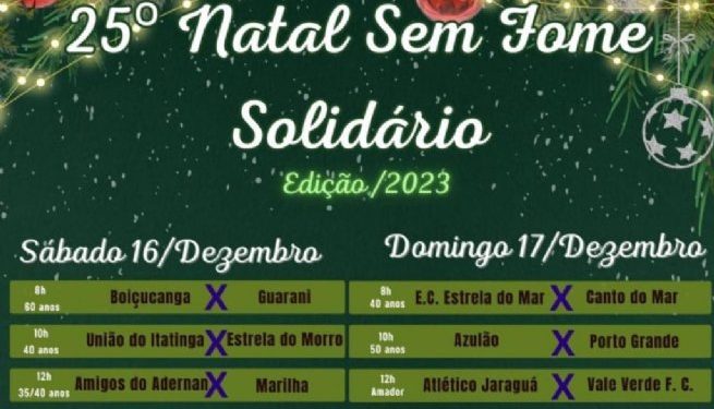 Prefeitura apoia evento solidário ‘Natal sem Fome’